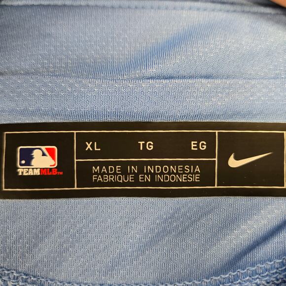 Chicago White Sox Nike Jersey Mens X-Large Pull Over Blue Heat Transfer Logo Tee - Picture 4 of 9